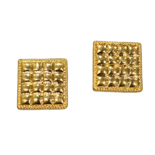 Aretes Cuadros - Acero Inox.