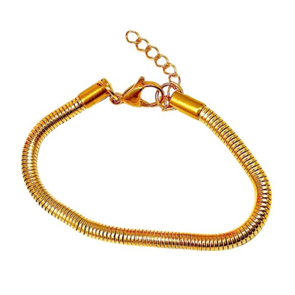 Pulsera Inflada Gruesa Dorada