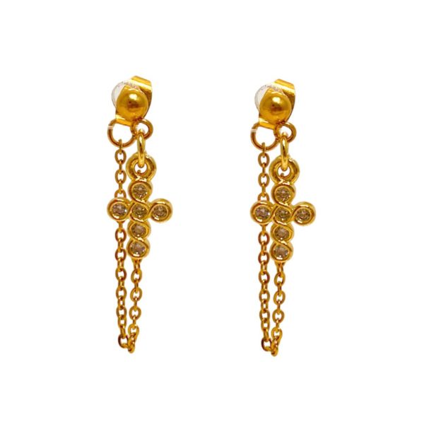 Aretes ColguiDije - Mini Cruz