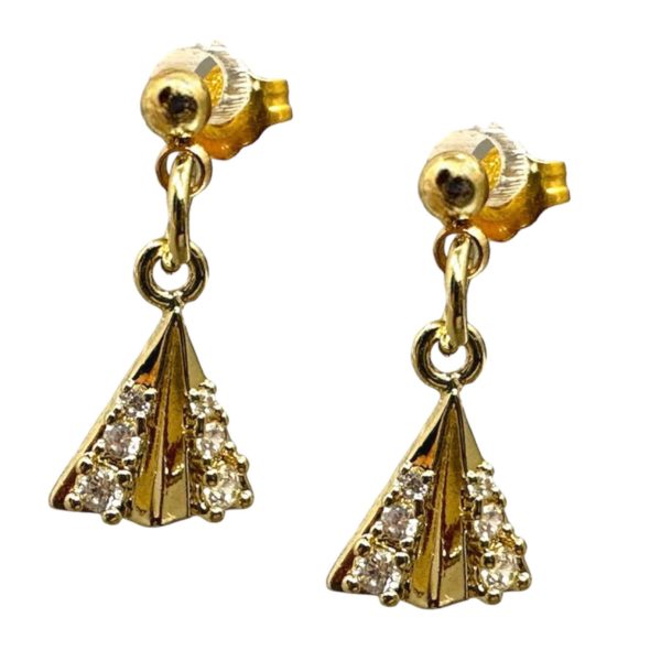 Aretes avión de papel