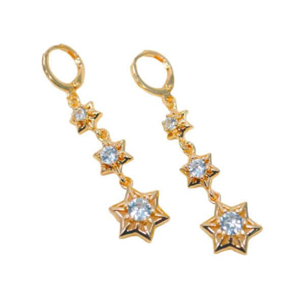 Arete Estrellas Colgantes