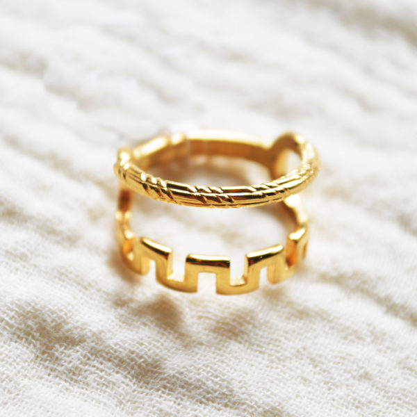 Anillo 2 niveles - Talla 8