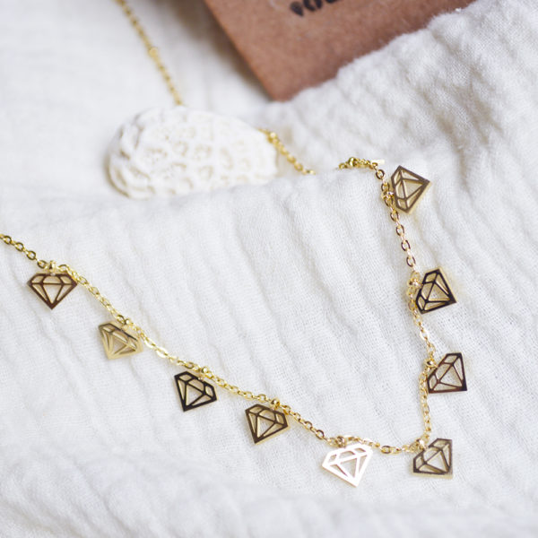 Collar Dijes Diamantitos
