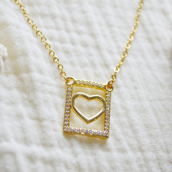 Collar Dije postal Corazón