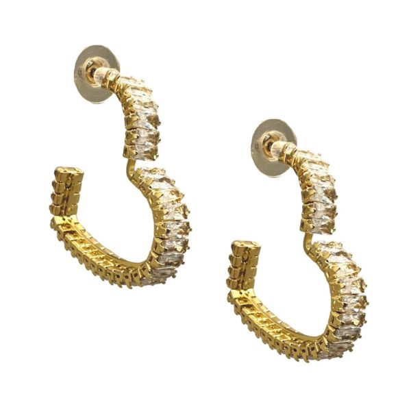 Aretes silueta Corazón Zirconias