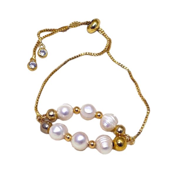 Pulsera Ovalo Perlas