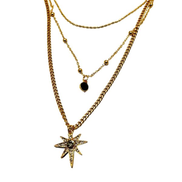 Collar Triple caída - Estrella Polar ✨