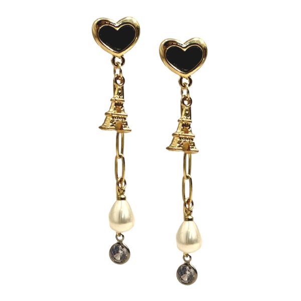 Aretes colgantes Love Paris