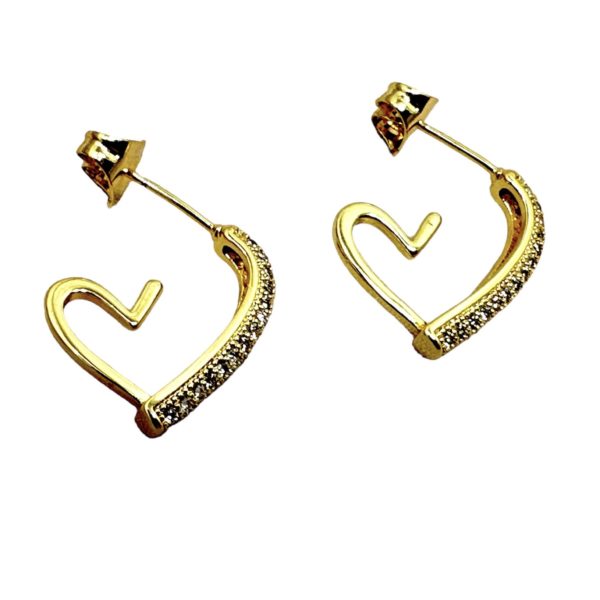 Aretes Corazón Zirconias