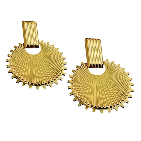 Aretes Círculos Rayas