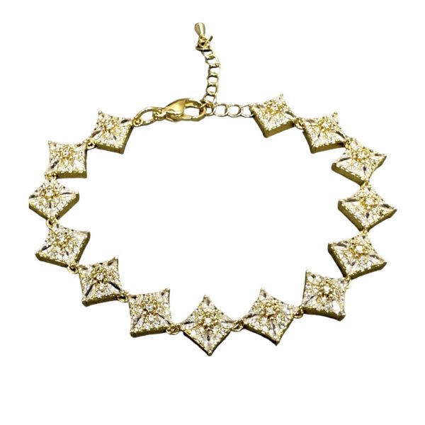 Pulsera rombos zirconias ✨