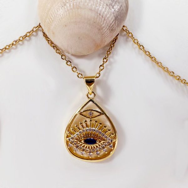Collar Dije Ojito en gota