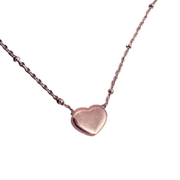 Collar corazón Rosegold