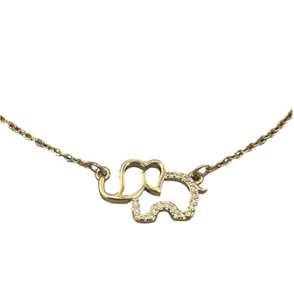 Collar dije Elefante 🐘 Zirconias