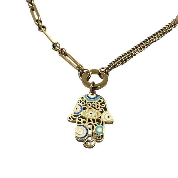 Collar manito y ojitos 🪬