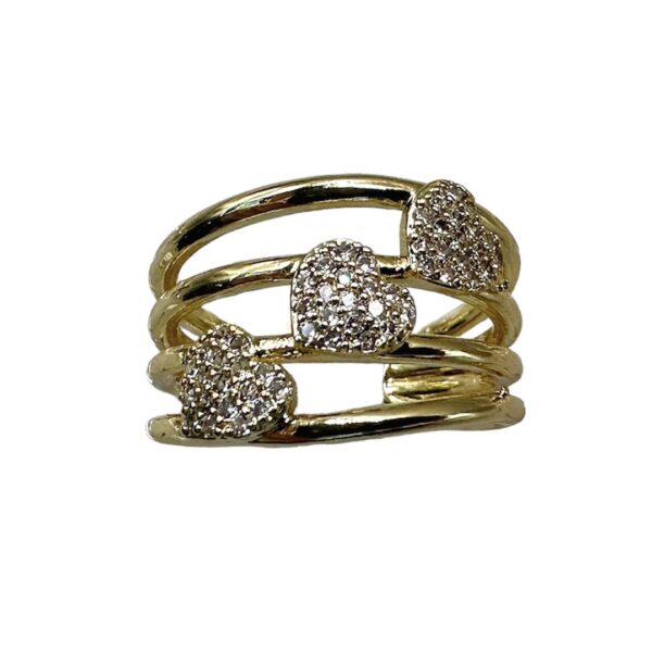 Anillo 3 corazones 💕