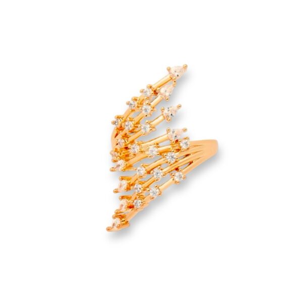 Anillo Split Zirconias - Talla 8
