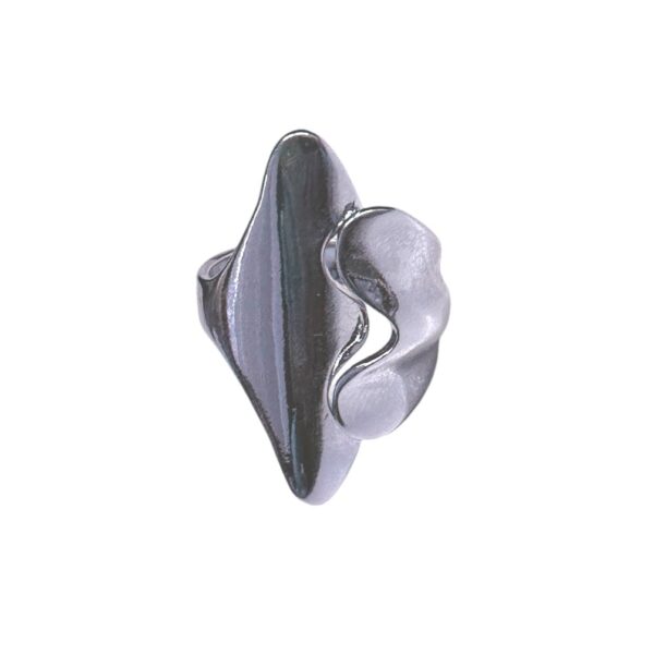 Anillo Plateado E3 - ajustable