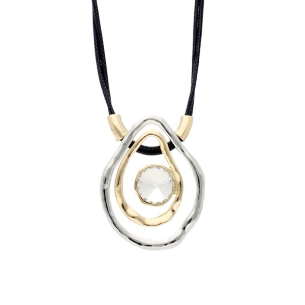Collar ondas y cristal