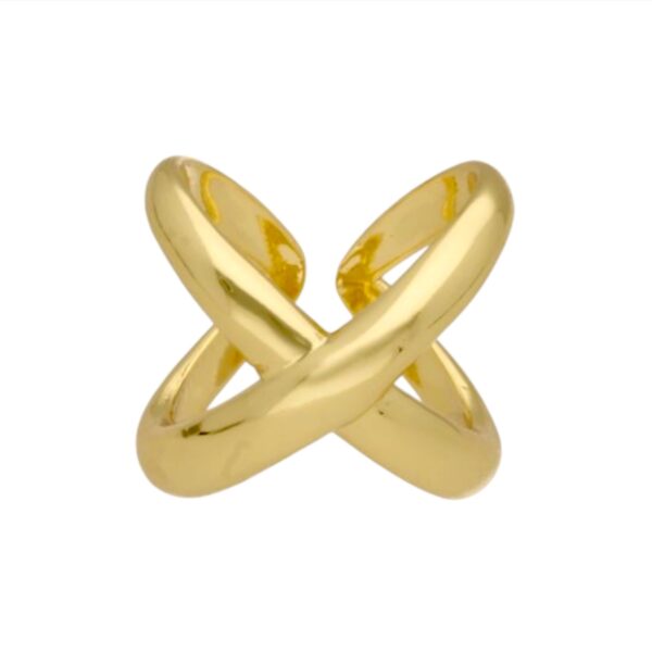 Anillo cruzado Chunky - ajustable