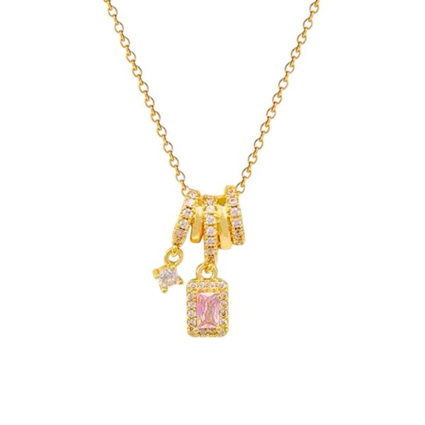 Collar dije doble cristal