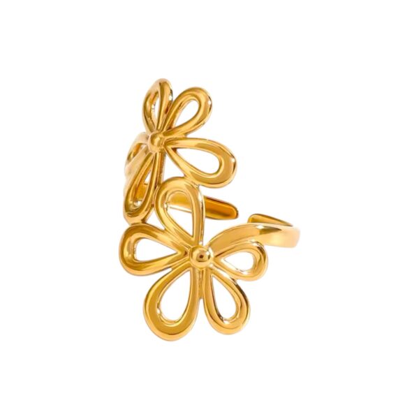 Anillo dos flores