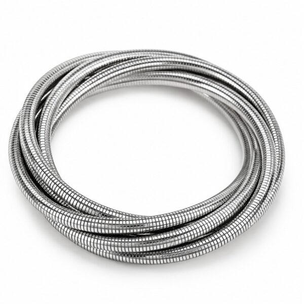 Pulsera elástica múltiple - Plateada